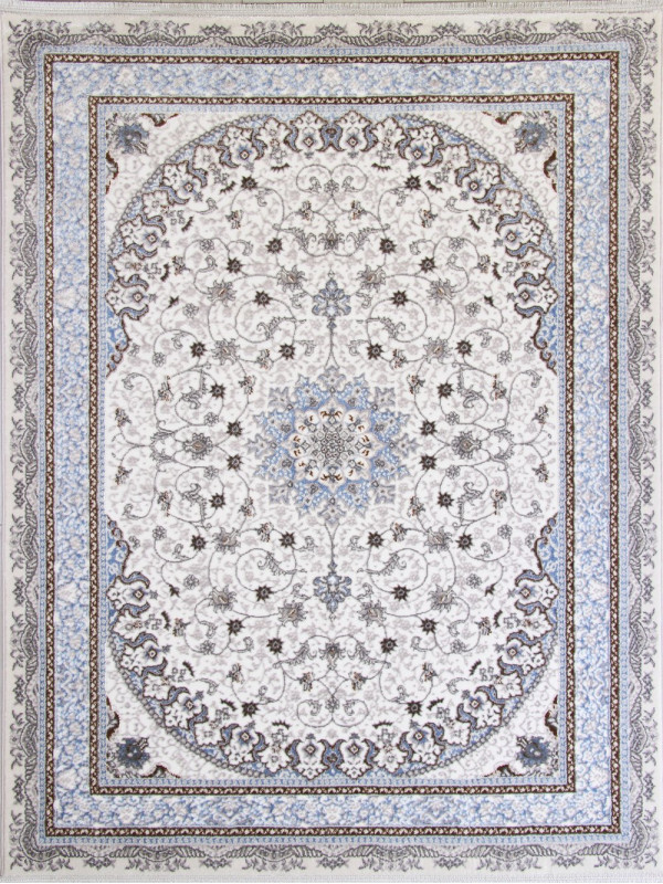 Ковер F639 - GREEN-L.BLUE - Прямоугольник - коллекция HALIF
