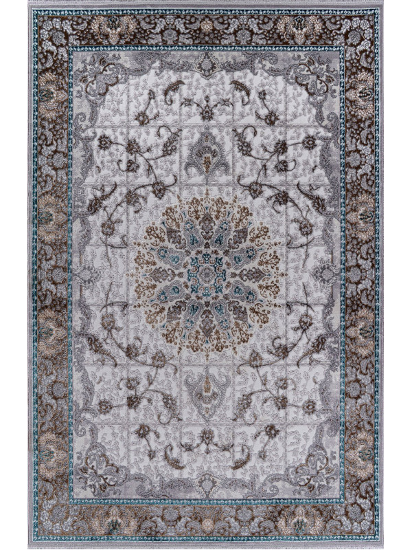 Ковер F640 - GREEN-BLUE - Прямоугольник - коллекция HALIF