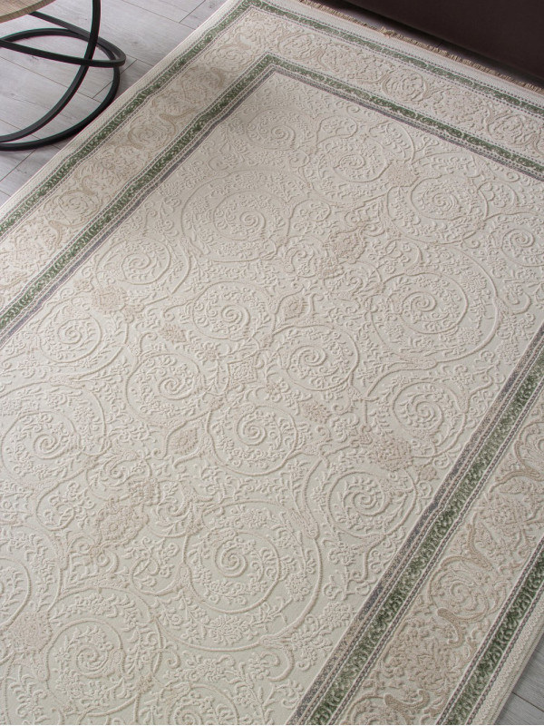 Ковер 30896D - CREAM / CREAM - Прямоугольник - коллекция Jasmine