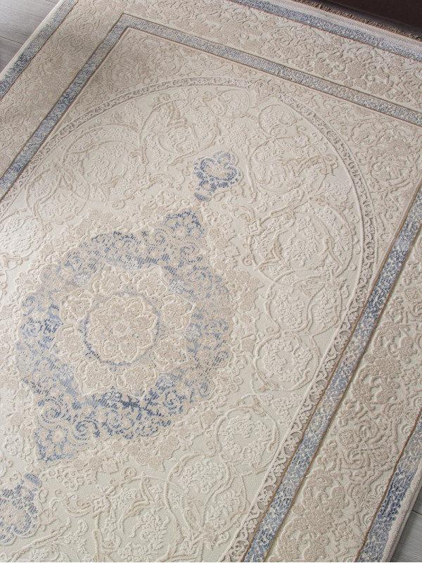 Ковер 30950D - CREAM / CREAM - Прямоугольник - коллекция Jasmine