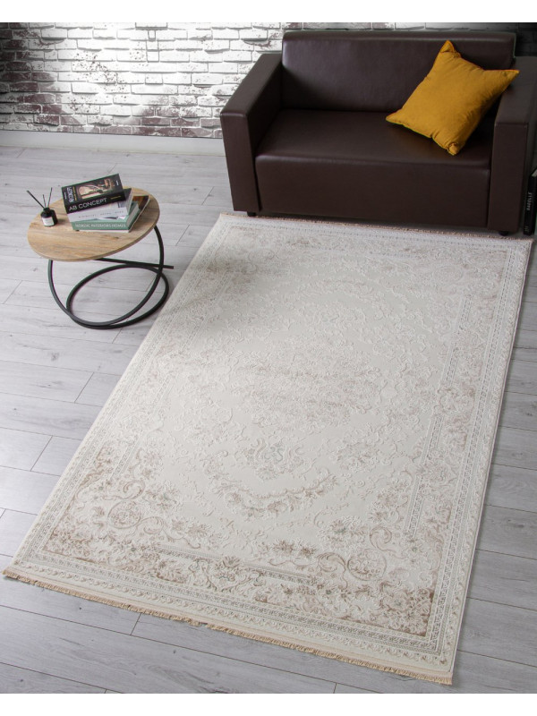 Ковер 35760A - CREAM / CREAM - Прямоугольник - коллекция Jasmine