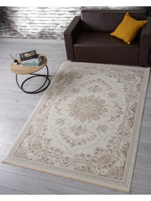 Ковер 35760A - CREAM / CREAM - Прямоугольник - коллекция Jasmine