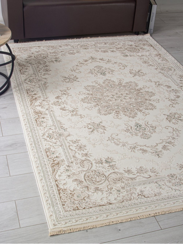 Ковер 35760A - CREAM / CREAM - Прямоугольник - коллекция Jasmine
