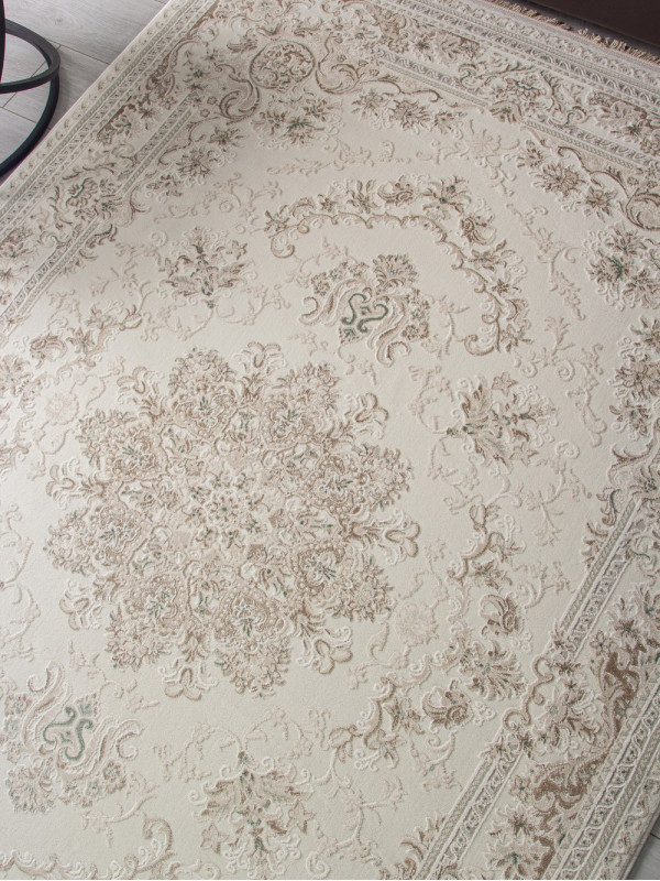 Ковер 35760A - CREAM / CREAM - Прямоугольник - коллекция Jasmine