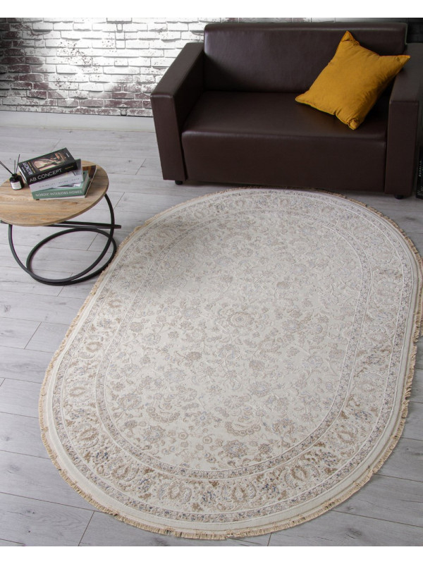 Ковер 35826Z - CREAM / BEIGE - Овал - коллекция Jasmine