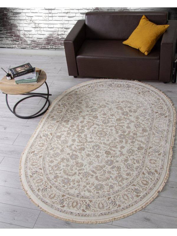 Ковер 35826Z - CREAM / BEIGE - Овал - коллекция Jasmine