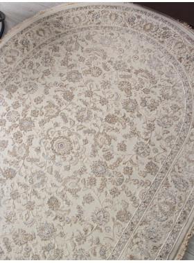 Ковер 35826Z - CREAM / BEIGE - Овал - коллекция Jasmine 1x2 м