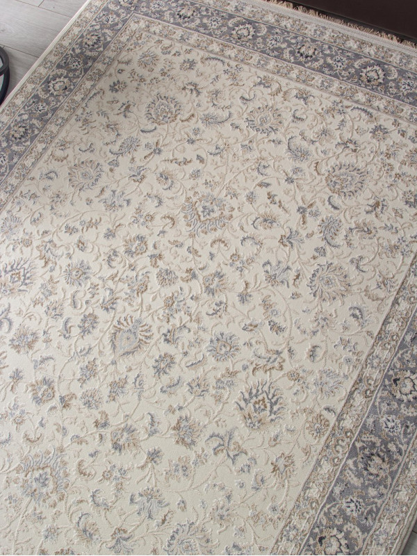 Ковер 35831A - CREAM / L.GREY - Прямоугольник - коллекция Jasmine
