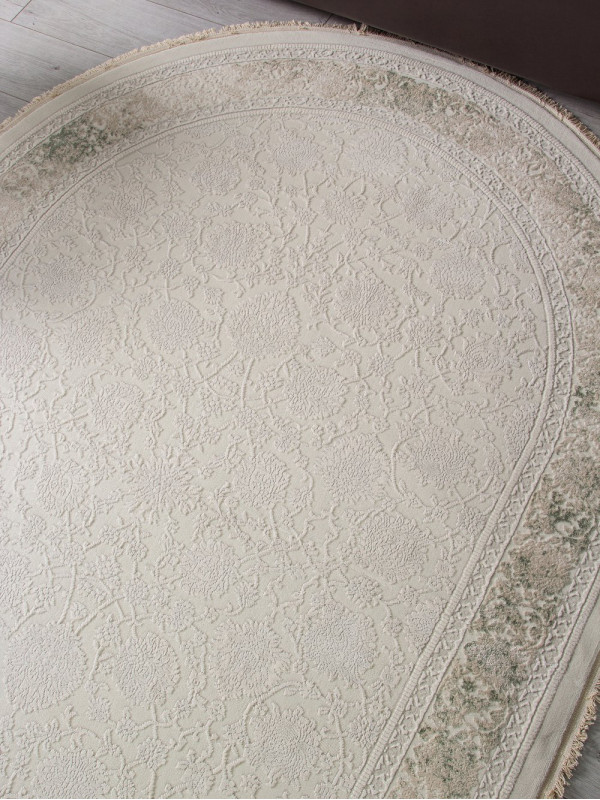 Ковер 35897Y - CREAM / CREAM - Овал - коллекция Jasmine