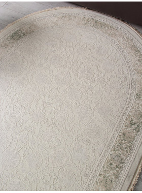 Ковер 35897Y - CREAM / CREAM - Овал - коллекция Jasmine 2x2,9 м