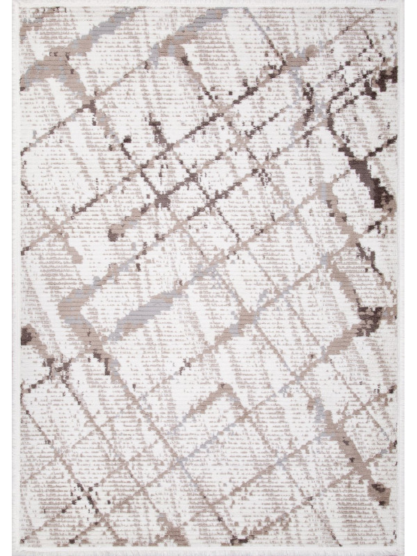 Ковер A959AF - P.WHITE / L.BEIGE - Прямоугольник - коллекция JOLI