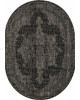 Ковер S129 - BLACK-GRAY - Овал - коллекция KAIR