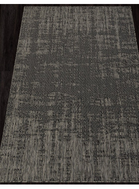 Ковер S131 - BLACK-GRAY - Прямоугольник - коллекция KAIR 2x3,9 м
