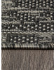 Ковер S136 - BLACK-GRAY - Прямоугольник - коллекция KAIR