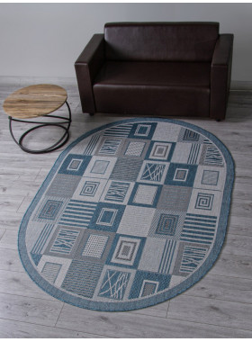 Ковер S138 - BLUE - Овал - коллекция KAIR 1,6x2,3 м