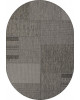 Ковер S139 - BLACK-GRAY - Овал - коллекция KAIR