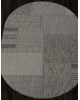 Ковер S139 - BLACK-GRAY - Овал - коллекция KAIR