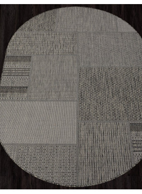 Ковер S139 - BLACK-GRAY - Овал - коллекция KAIR 1,4x2 м