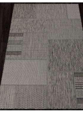 Ковер S139 - BLACK-GRAY - Прямоугольник - коллекция KAIR 2x3,9 м