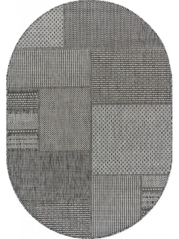 Ковер S139 - DARK GRAY - Овал - коллекция KAIR