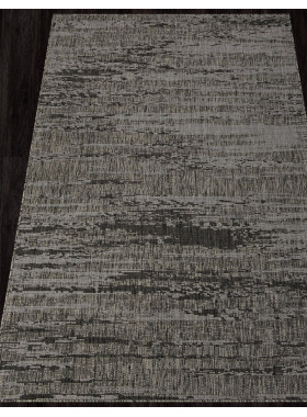 Ковер S143 - BLACK-GRAY - Прямоугольник - коллекция KAIR 2x3,9 м