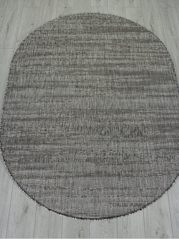Ковер S143 - DARK GRAY - Овал - коллекция KAIR
