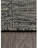 Ковер S144 - BLACK-GRAY - Овал - коллекция KAIR