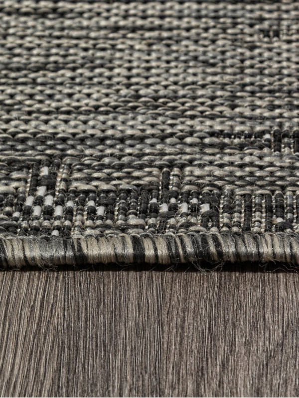 Ковер S144 - BLACK-GRAY - Прямоугольник - коллекция KAIR