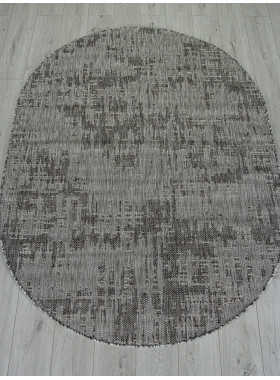 Ковер S144 - DARK GRAY - Овал - коллекция KAIR 1,4x2 м
