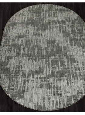 Ковер S144 - GRAY - Овал - коллекция KAIR 2x2,9 м