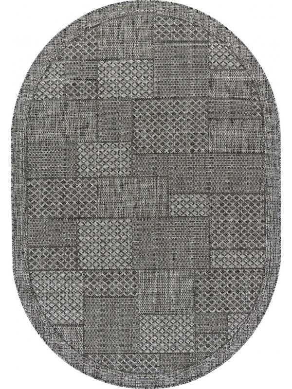 Ковер S148 - DARK GRAY - Овал - коллекция KAIR