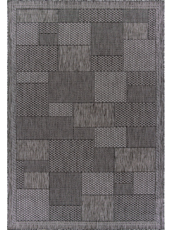 Ковер S148 - DARK GRAY - Прямоугольник - коллекция KAIR