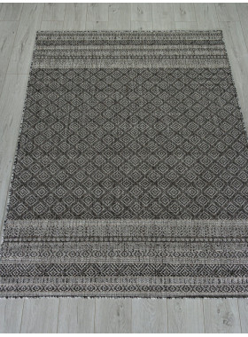 Ковер S154 - DARK GRAY - Прямоугольник - коллекция KAIR 1x2 м