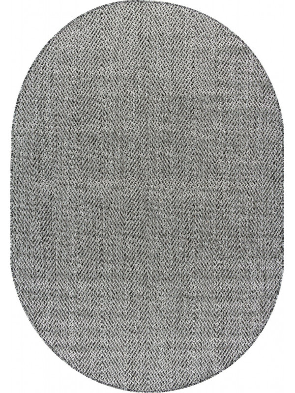 Ковер S156 - DARK GRAY - Овал - коллекция KAIR