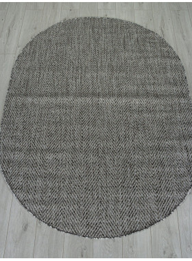 Ковер S156 - DARK GRAY - Овал - коллекция KAIR 1,6x2,3 м