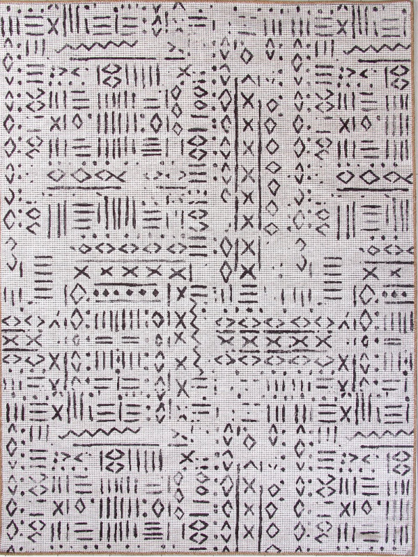 Ковер AB739E - BEIGE / BLACK - Прямоугольник - коллекция LAVIN
