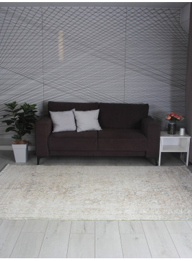 Ковер 8504A - S.WHITE / P.GREEN - Прямоугольник - коллекция LILY 1,96x2,9 м