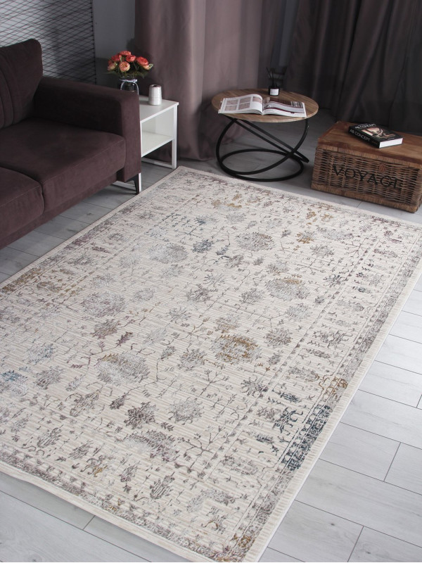 Ковер 9308C - S.WHITE / P.CREAM - Прямоугольник - коллекция LILY