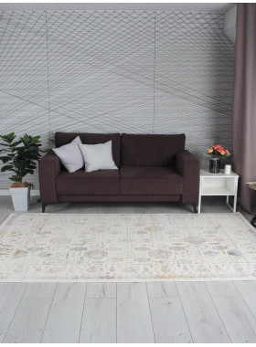Ковер 9308C - S.WHITE / P.CREAM - Прямоугольник - коллекция LILY 0,78x1,5 м