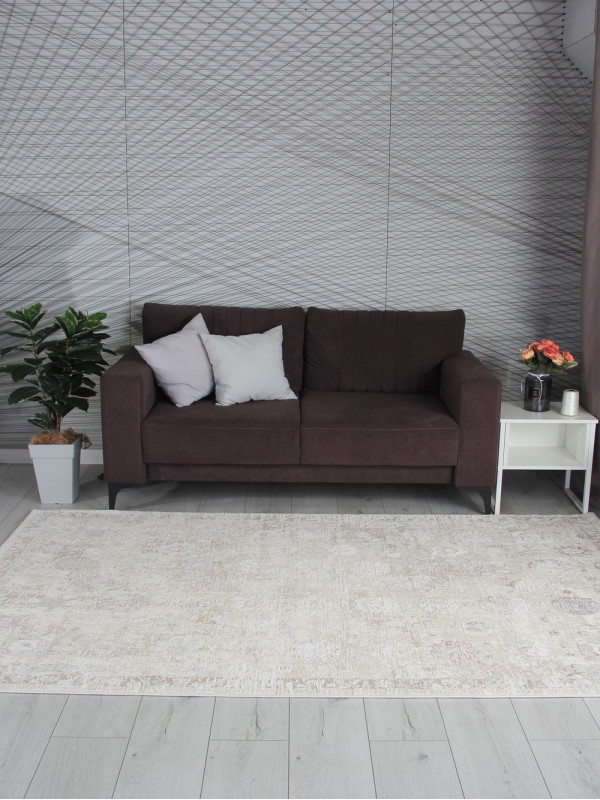 Ковер 9312A - S.WHITE / P.LILAC - Прямоугольник - коллекция LILY