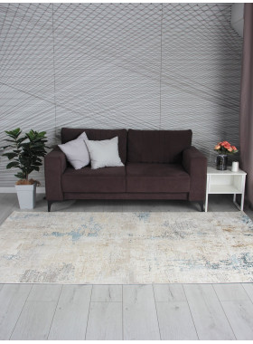 Ковер 9320B - S.WHITE / P.CREAM - Прямоугольник - коллекция LILY 0,78x1,5 м
