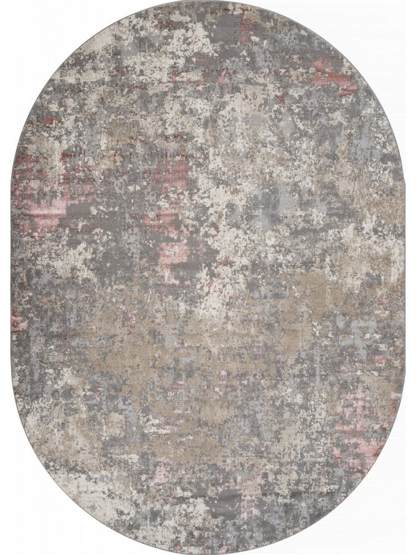 Ковер F163 - BEIGE-PINK - Овал - коллекция LIMAN