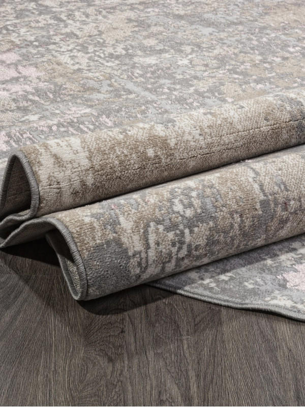 Ковер F163 - BEIGE-PINK - Овал - коллекция LIMAN
