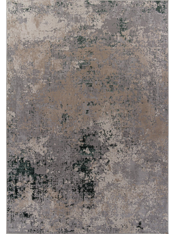 Ковер F163 - GRAY-GREEN - Прямоугольник - коллекция LIMAN