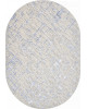 Ковер F164 - CREAM-BLUE - Овал - коллекция LIMAN