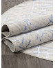 Ковер F164 - CREAM-BLUE - Овал - коллекция LIMAN