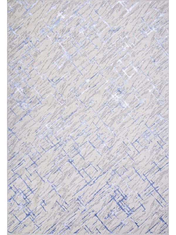 Ковер F164 - CREAM-BLUE - Прямоугольник - коллекция LIMAN