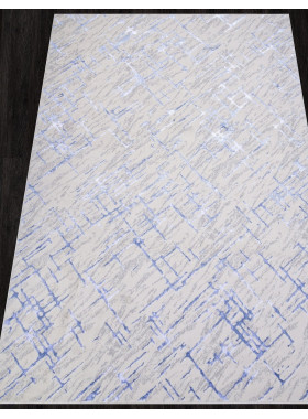 Ковер F164 - CREAM-BLUE - Прямоугольник - коллекция LIMAN 0,8x1,5 м