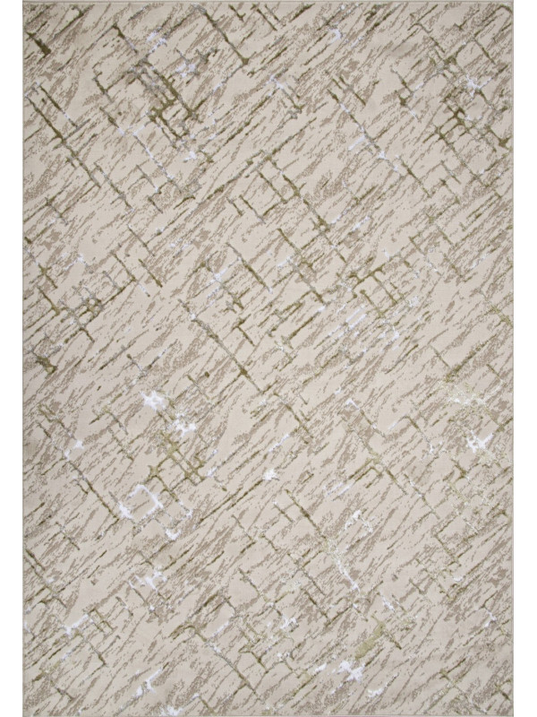 Ковер F164 - CREAM-GREEN - Прямоугольник - коллекция LIMAN