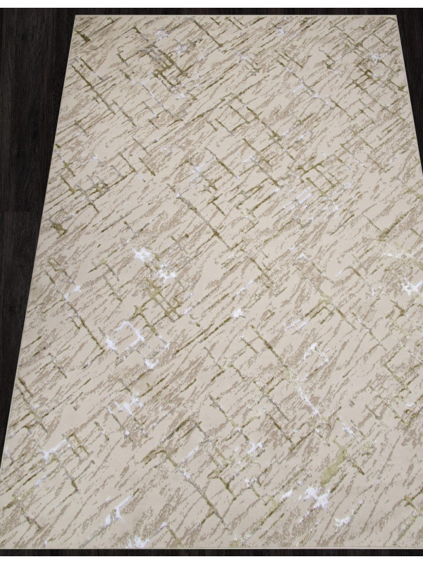 Ковер F164 - CREAM-GREEN - Прямоугольник - коллекция LIMAN